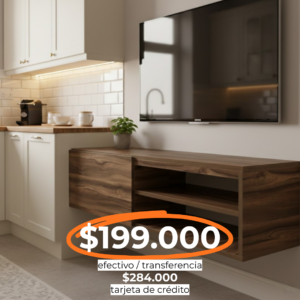 RACK FLOTANTE 140CM TERRACOTA