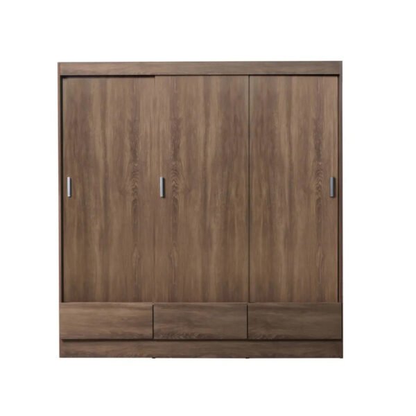 PLACARD TANA ECO 182X169X54 3 PUERTAS CORREDIZAS 3 CAJONES MOCCHA