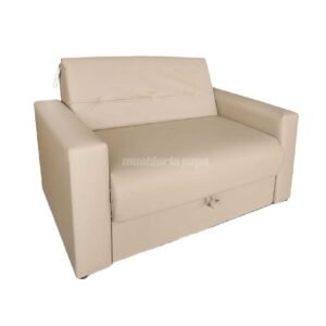 SOFA CAMA DOS CUERPOS HASSEL CUERINA