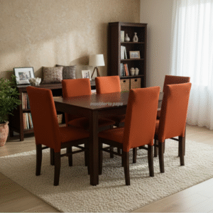 JUEGO DE COMEDOR AURORA TERRACOTA