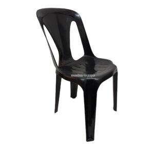 SILLA PLASTICA AMADEUS NEGRO SIN BRAZOS