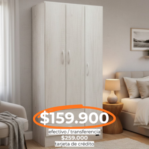 PLACARD SEUL 3 PUERTAS 118CMX46CMX85CM COLORES VARIOS