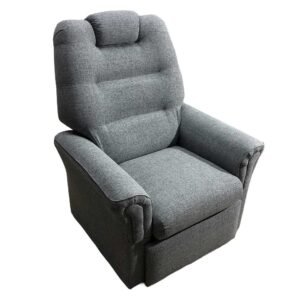 SILLON POLTRONA FRIDA TELA RÚSTICA ALPHA GRIS CLARO JASPER