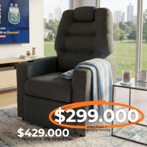 SILLON POLTRONA FRIDA RECTO CON POSAVASO