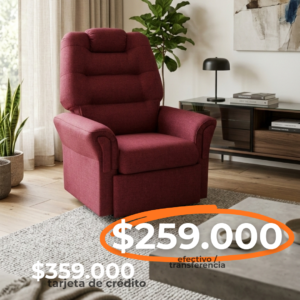 SILLON POLTRONA FRIDA RUSTICA TELA RÚSTICA A ELECCIÓN