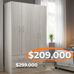 PLACARD SEUL 4 PUERTAS 181CMX113CMX46CM VARIEDAD DE COLORES