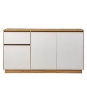 BAHIUT MESINA 3 PUERTAS 1 CAJON HICKORY BLANCO