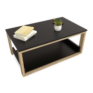 MESA LIVING 90X38X50CM 2022 OLMO/NEGRO