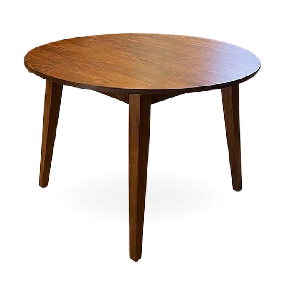MESA PINO ESCANDINAVA 179 REDONDA 120CM TAPA MACIZA CASTAÑO