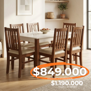 JUEGO DE COMEDOR PACÍFICO