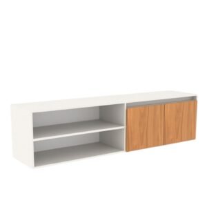 RACK TV 75'' 180X46X40CM 8021 GRIS CEREZA