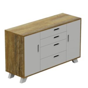 COMODA INFANTIL 140CM 2 PUERTAS NORDIC N37