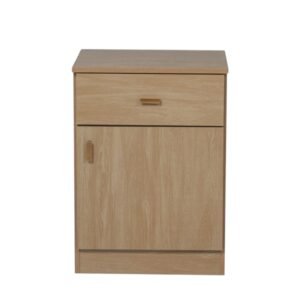MESA DE LUZ PIU PACK 1 CAJÓN 1 PUERTA CARAMELO